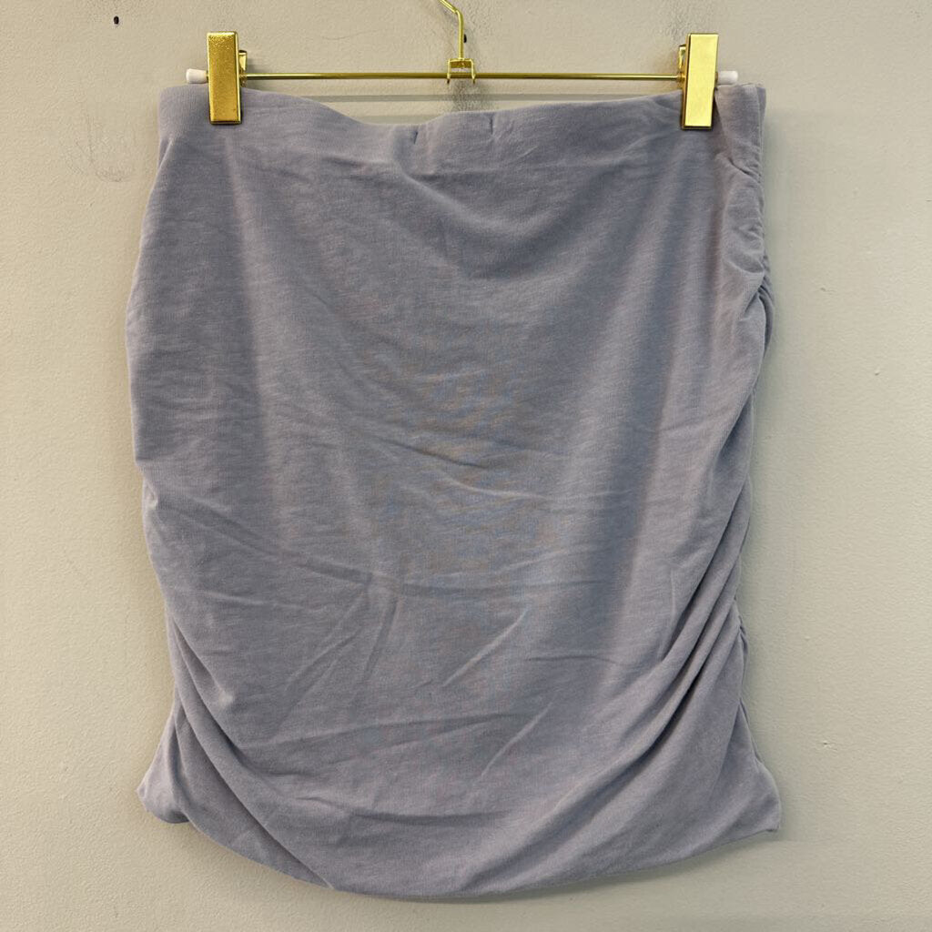 Standard James Perse Blue Ruched Side Mini Skirt 3