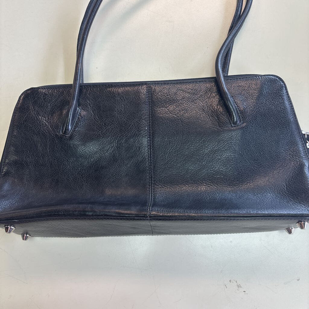Wilsons Leather Black Leather Rectangle Purse