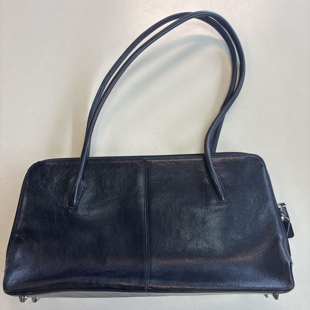 Wilsons Leather Black Leather Rectangle Purse