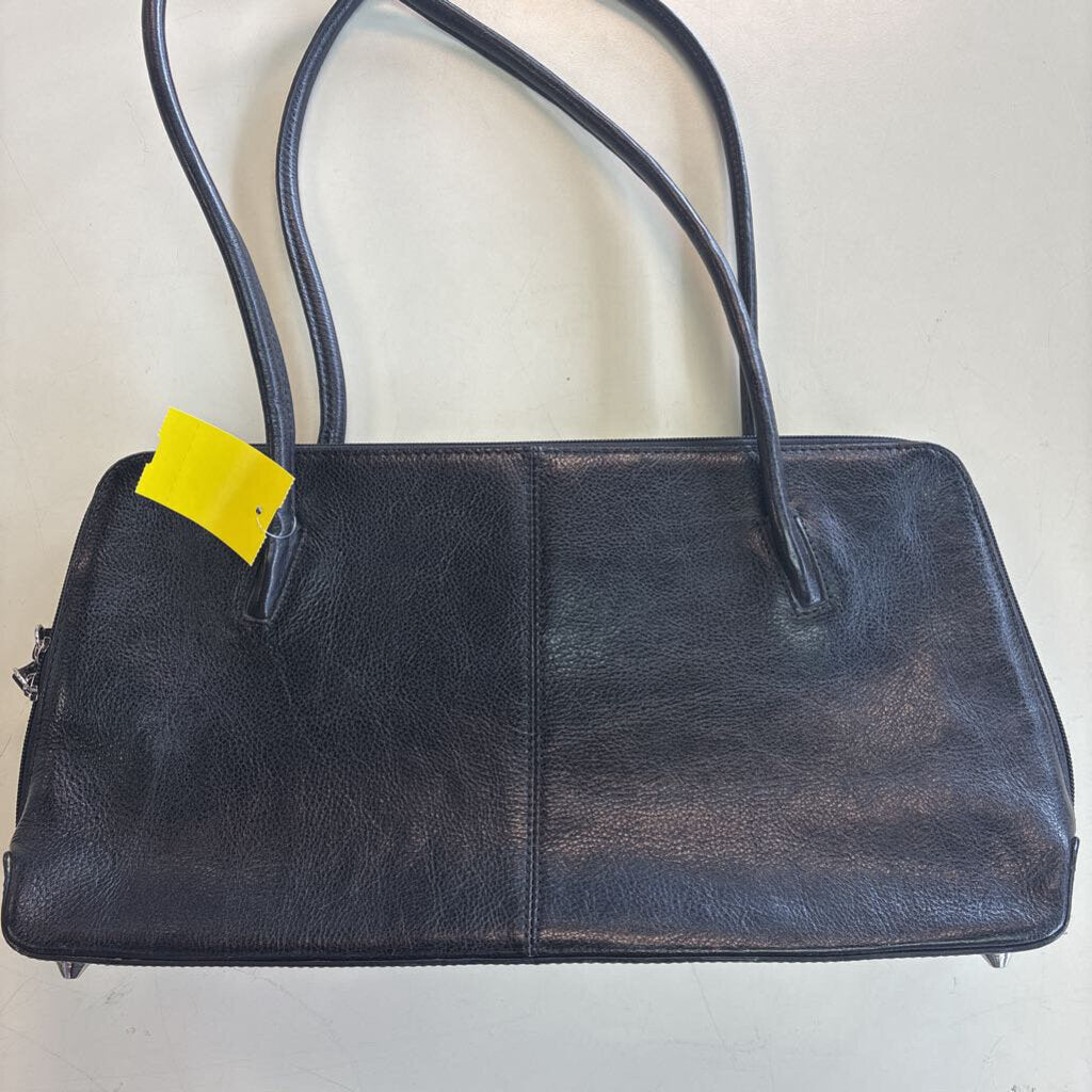 Wilsons Leather Black Leather Rectangle Purse