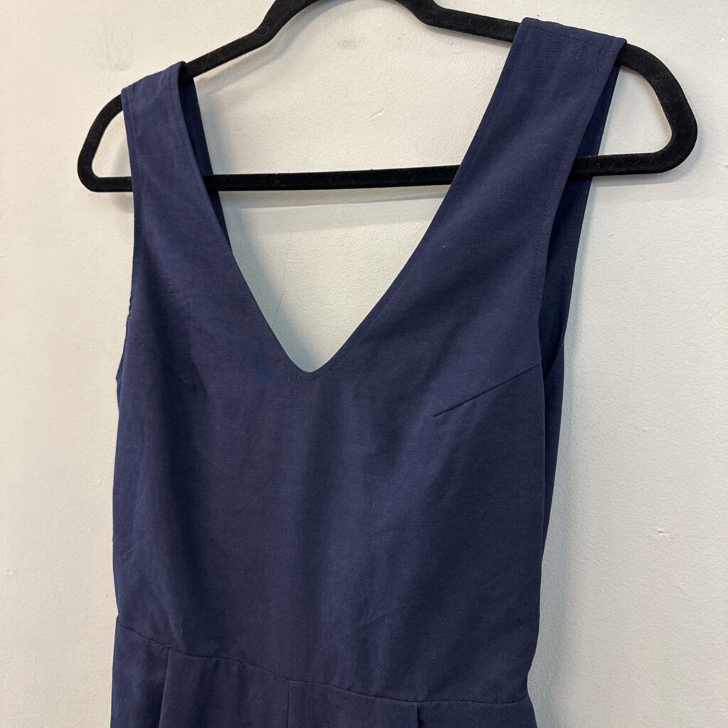 Club Monaco Blue Tie Back Jumpsuit 0