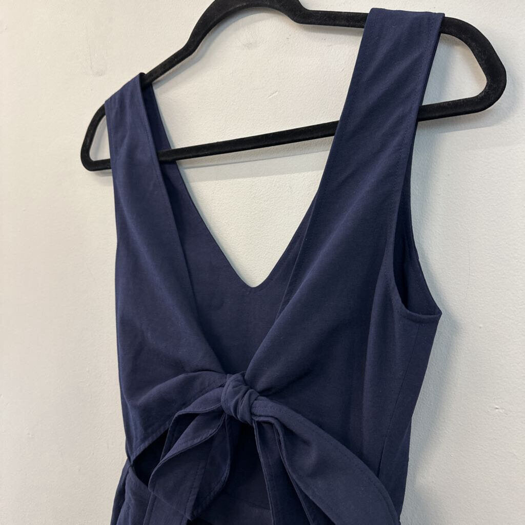 Club Monaco Blue Tie Back Jumpsuit 0