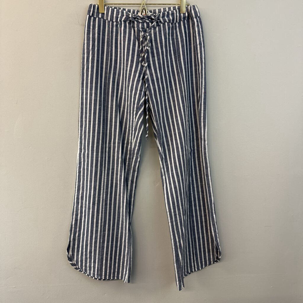 Sady and Lu Blue/ White Striped Pull On Pants Extra Small