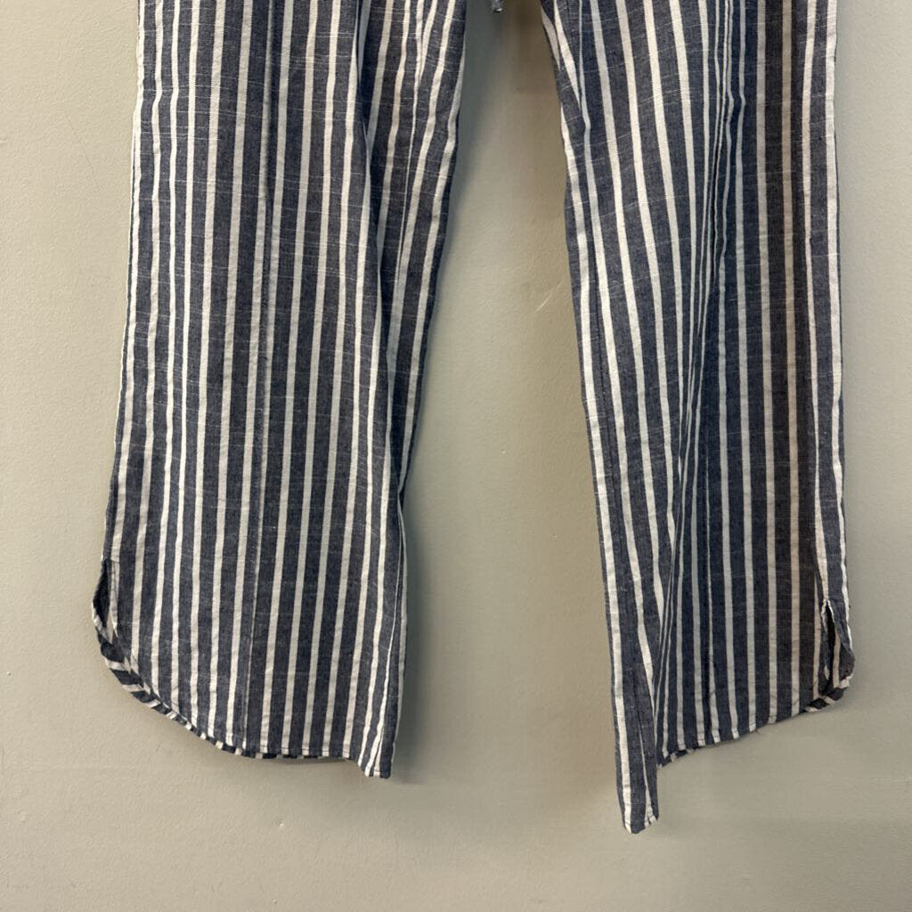 Sady and Lu Blue/ White Striped Pull On Pants Extra Small