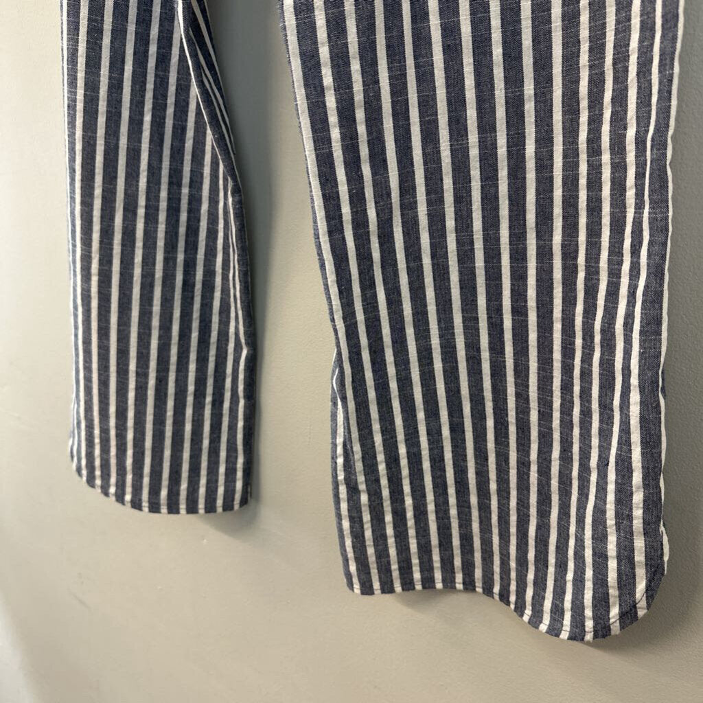 Sady and Lu Blue/ White Striped Pull On Pants Extra Small