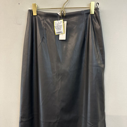 Mare Mare Black Leather Maxi Skirt Extra Small
