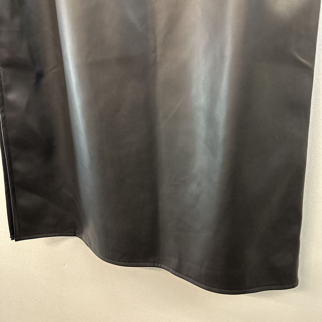 Mare Mare Black Leather Maxi Skirt Extra Small