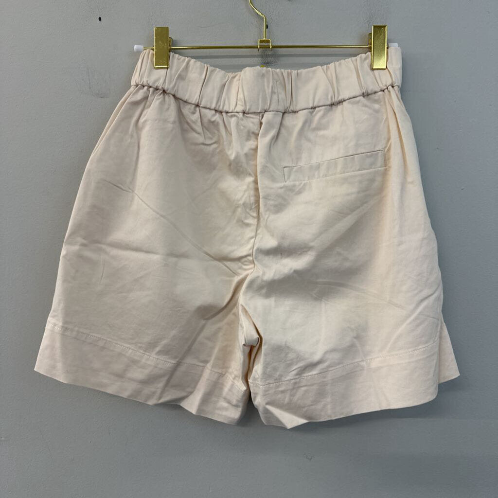 Everlane Cream High Waisted Pull On Shorts 2