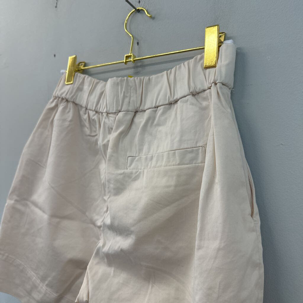 Everlane Cream High Waisted Pull On Shorts 2