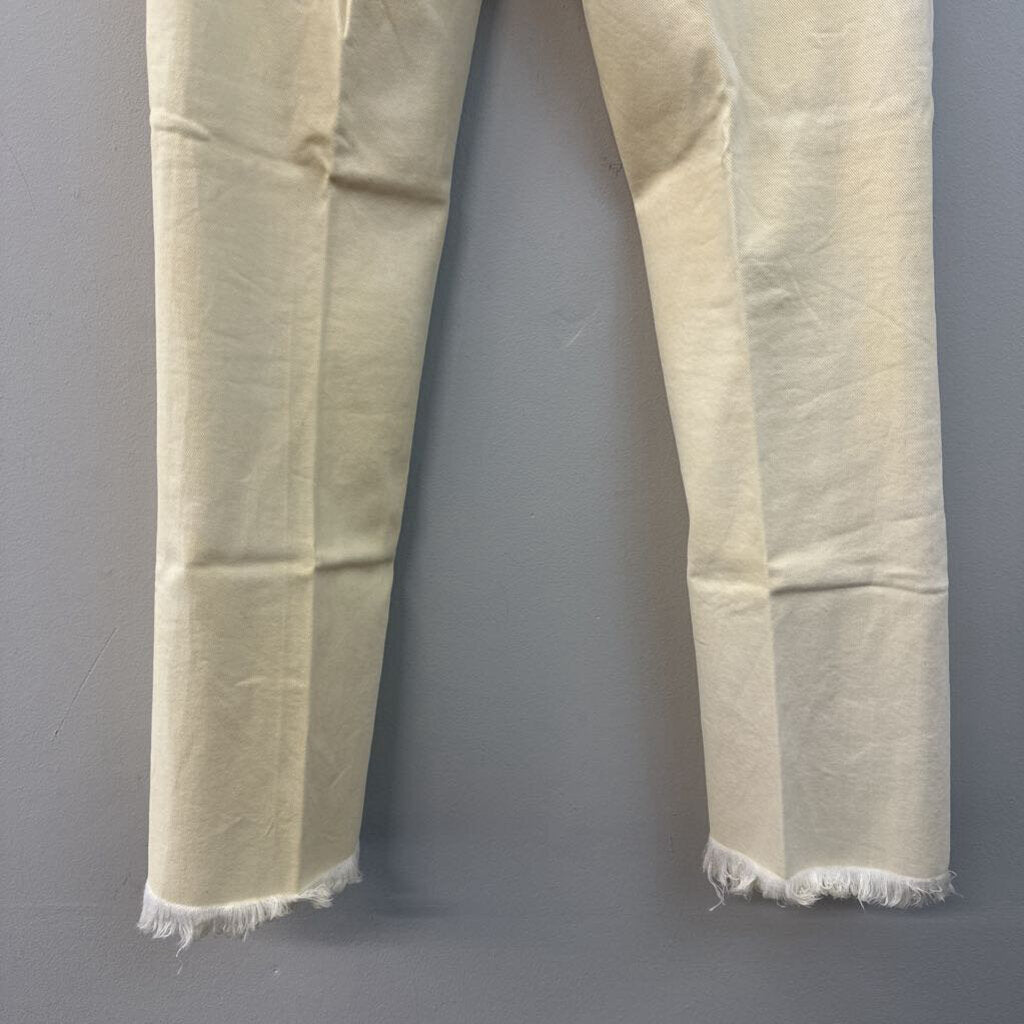 Paige Yellow Denim Colette Crop Flare Jeans 27