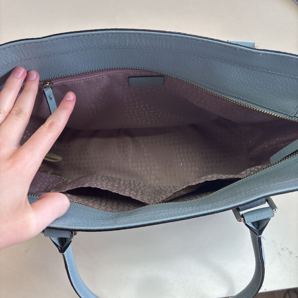 Kate Spade Blue Leather Tote Purse