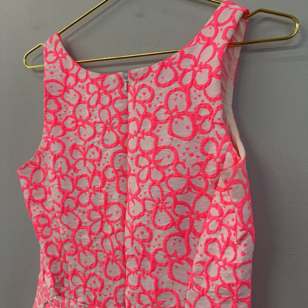 Lilly Pulitzer Bright Pink/ White Print Dress 6