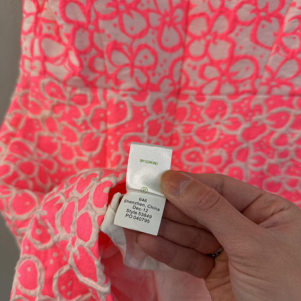 Lilly Pulitzer Bright Pink/ White Print Dress 6