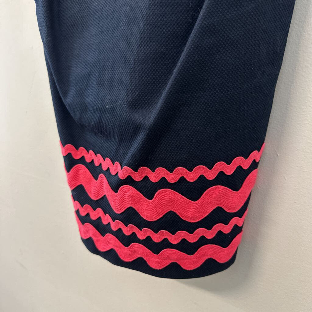 Vineyard Vines Navy/ Pink Edge Strapless Dress 4