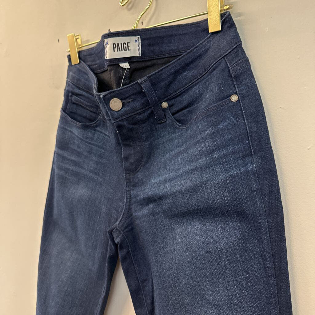 Paige Dark Wash Verdugo Ankle Jeans 26