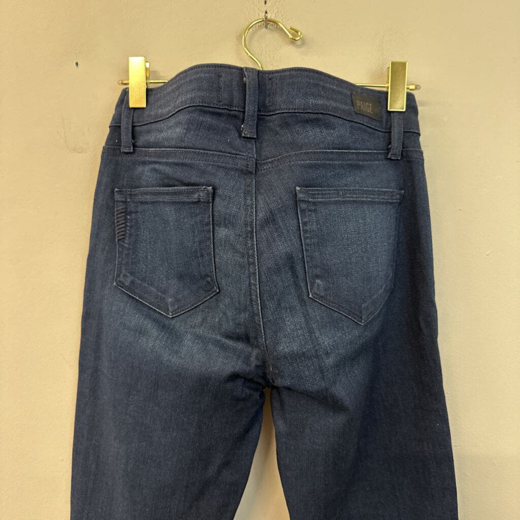 Paige Dark Wash Verdugo Ankle Jeans 26