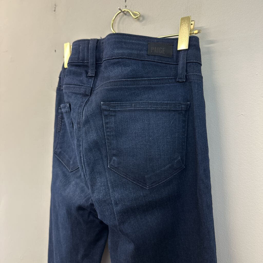 Paige Dark Wash Verdugo Ankle Jeans 26