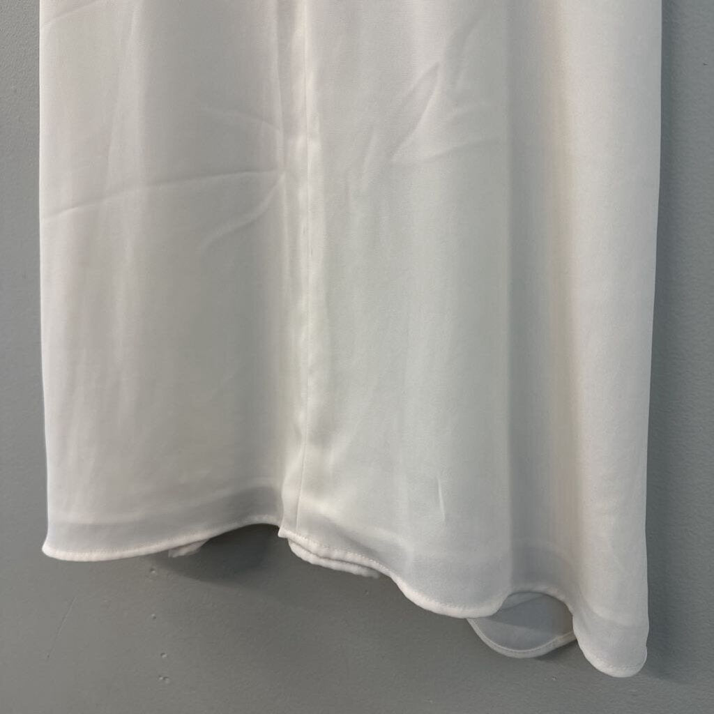 Loft White Silky Tank Top Small