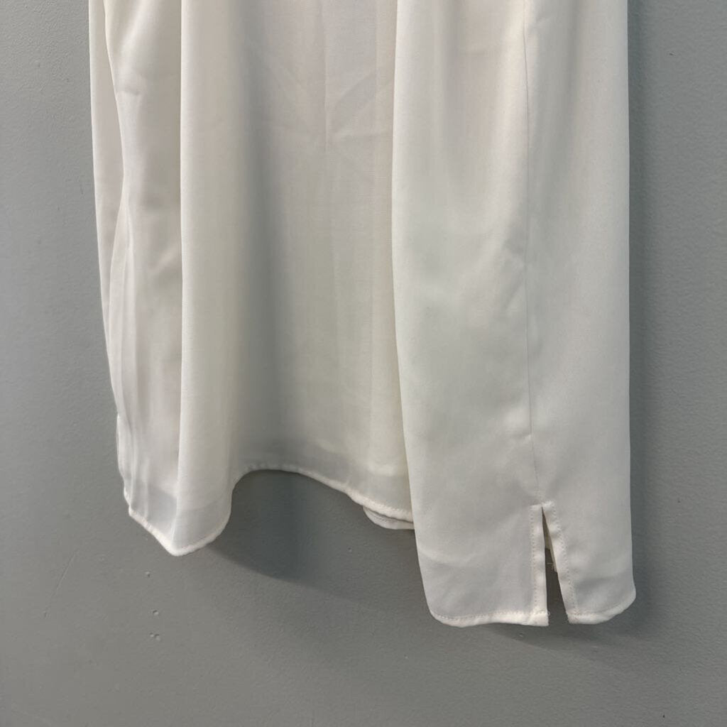 Loft White Silky Tank Top Small