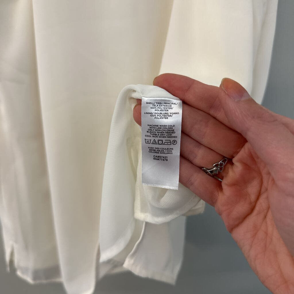 Loft White Silky Tank Top Small