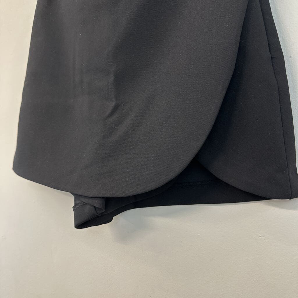 Zara Black Wrap Skort Large
