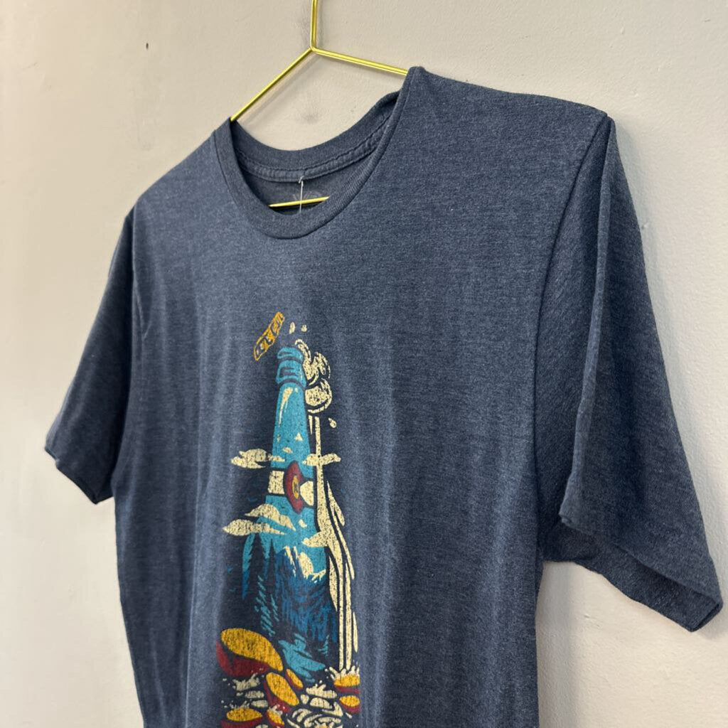 Blue Colorado Short Sleeve Graphic Tee Medium