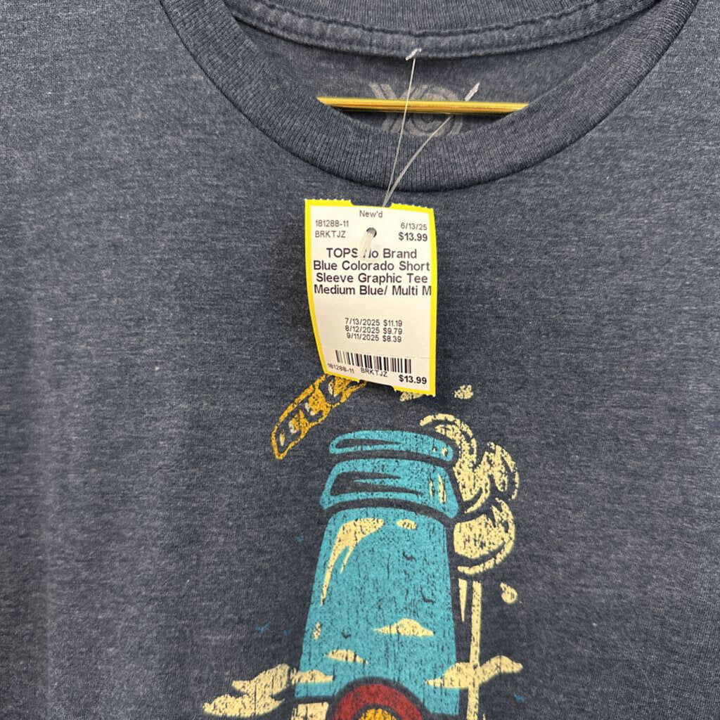Blue Colorado Short Sleeve Graphic Tee Medium