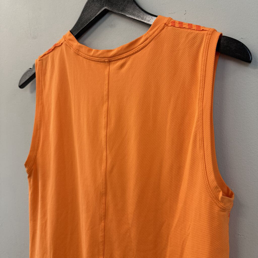 Lululemon Orange Logo Tank Top Small