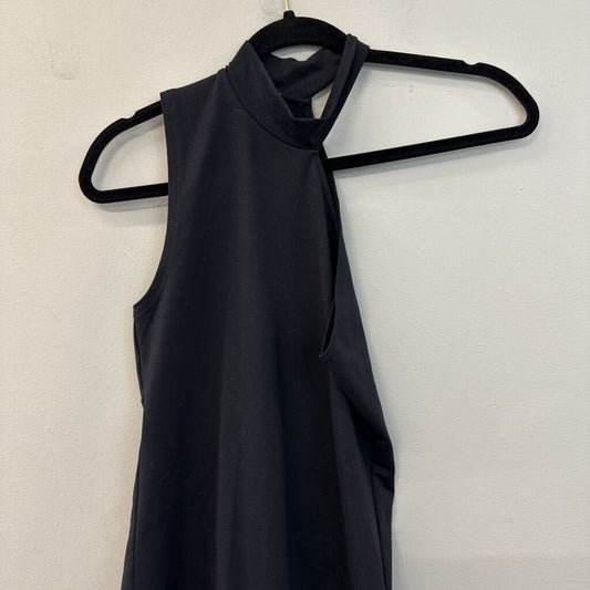 Abercrombie and Fitch Black High Neck Cut Out Bodysuit Small