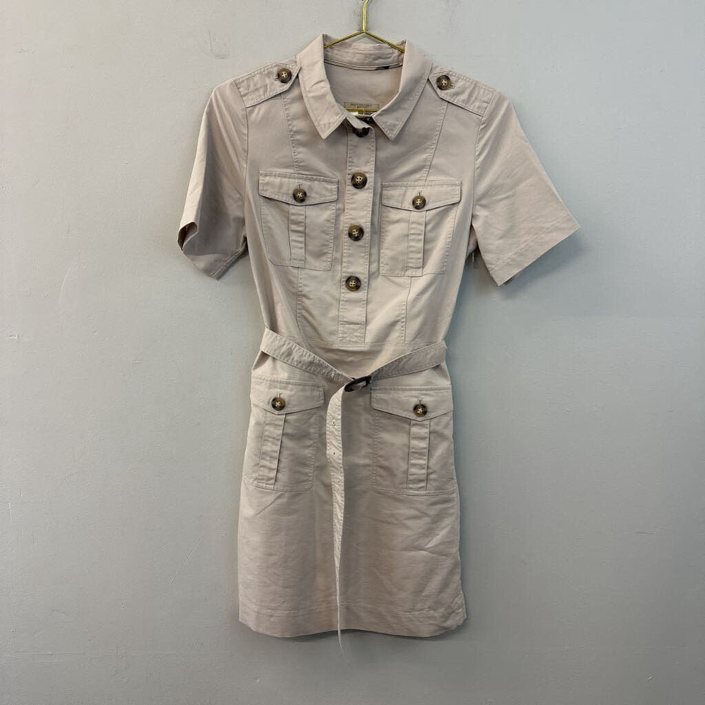 Burberry Brit Brown Short Sleeve Safari Dress 2