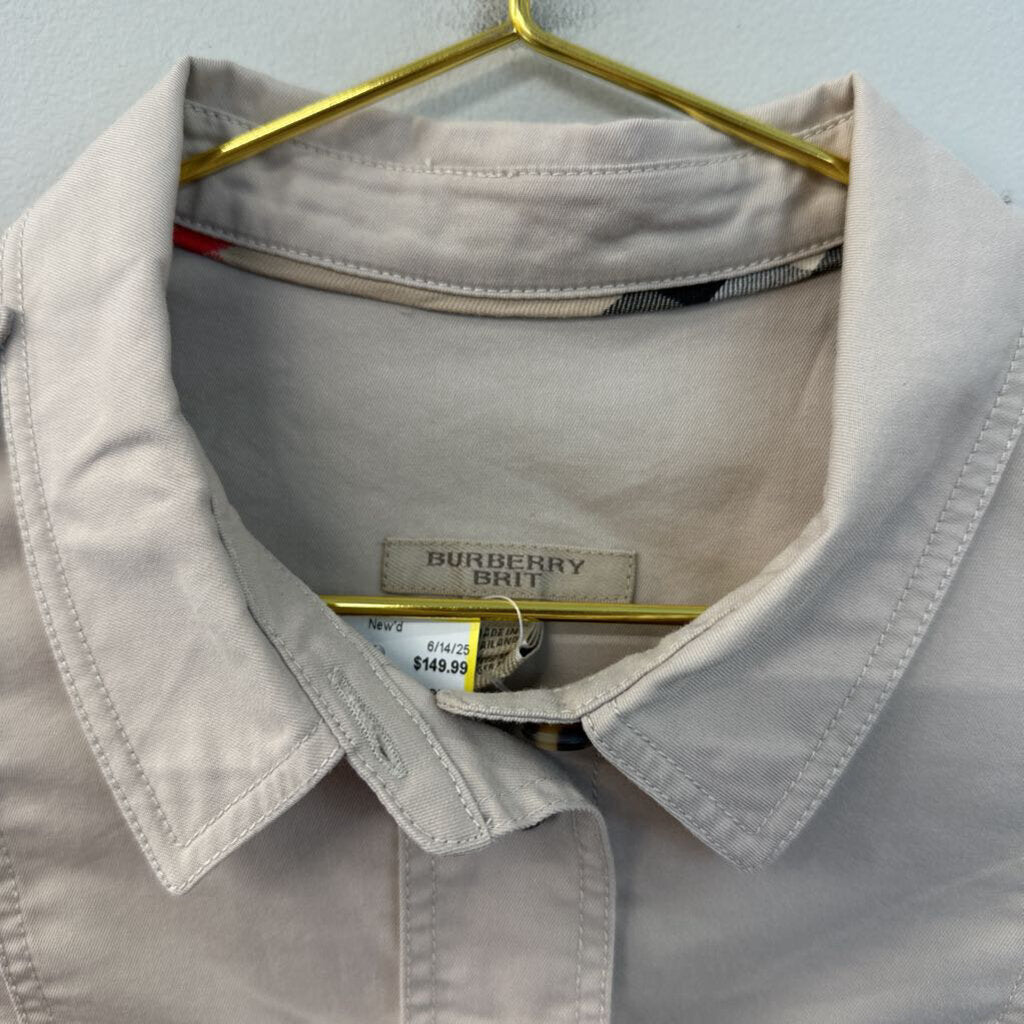 Burberry Brit Brown Short Sleeve Safari Dress 2