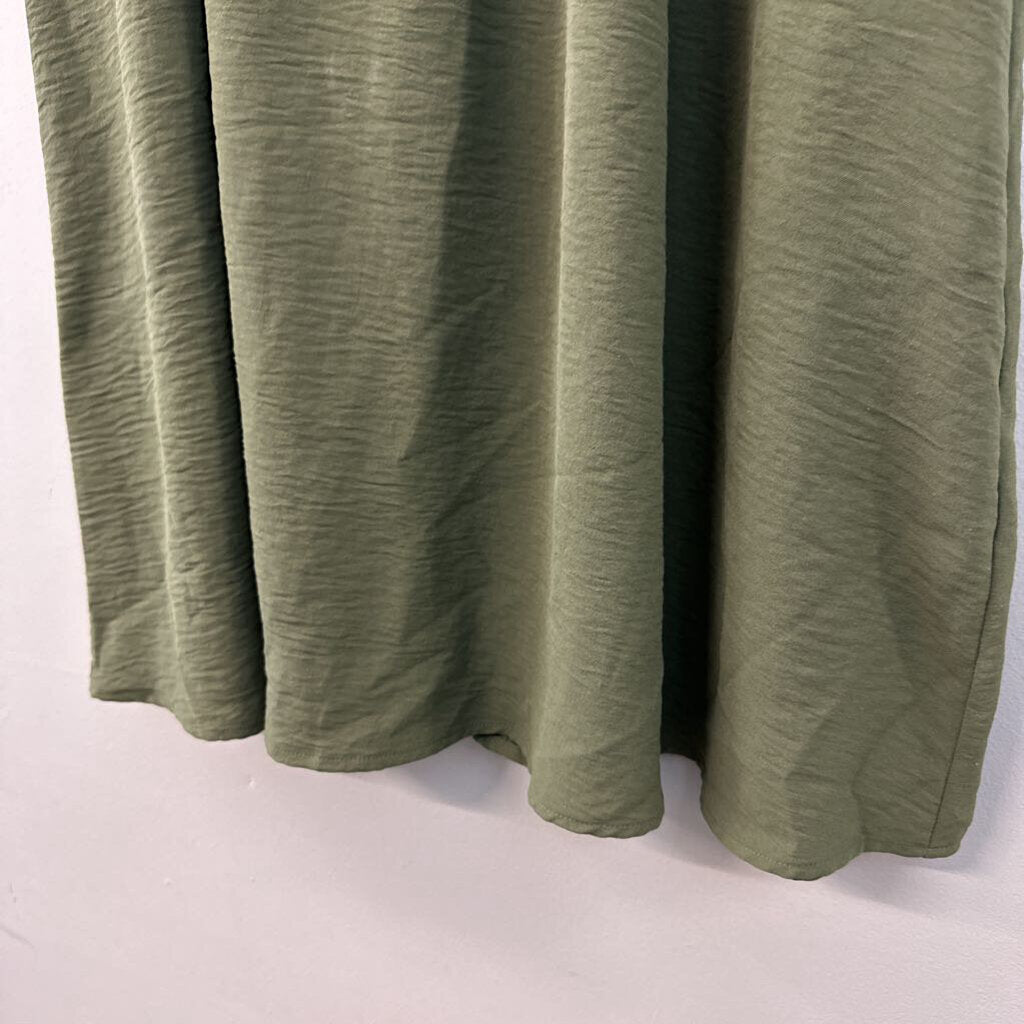 NYCC Green Side Pocket Maxi Skirt Medium