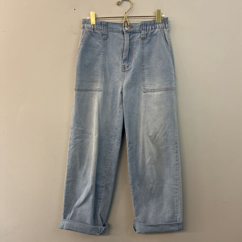 Gogo Jeans Light Wash Wide Leg Jeans 29