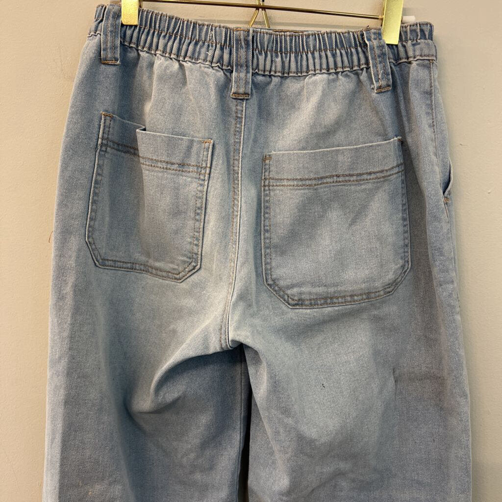 Gogo Jeans Light Wash Wide Leg Jeans 29