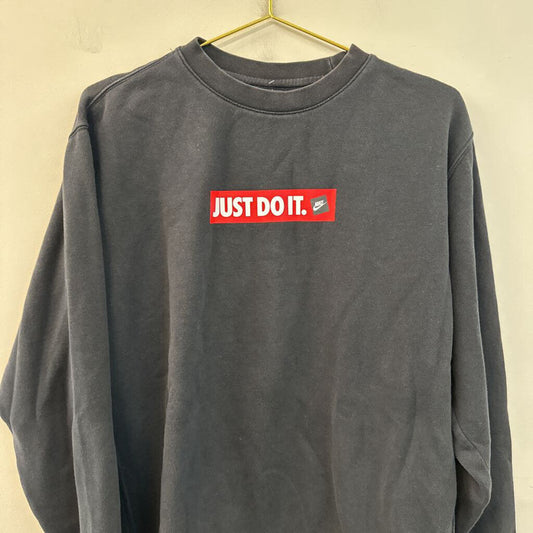 Nike Black/ Red Just Do It Long Sleeve Pullover Large