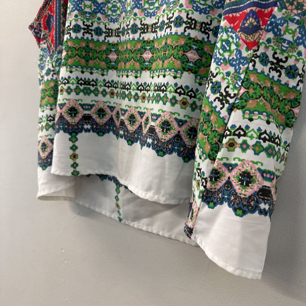 Million Bullpup Red/ Multi Print Tank Top Medium