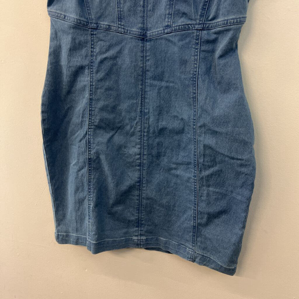 Derek Heart Blue Denim Tank Dress Large