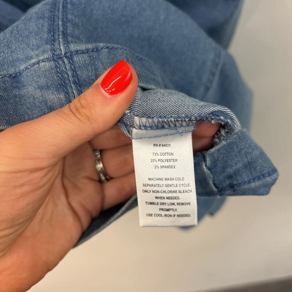 Derek Heart Blue Denim Tank Dress Large