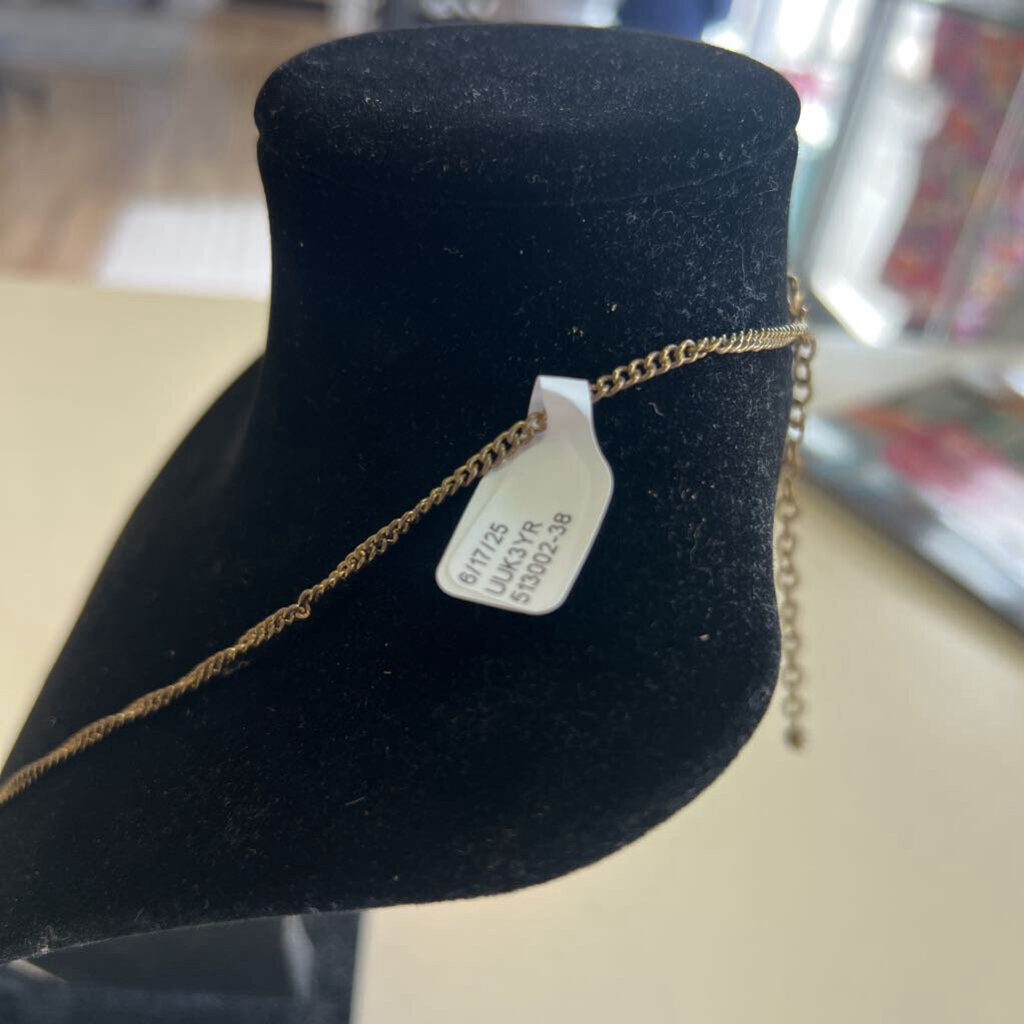 Gold Circle Tassel Long Pendant Necklace