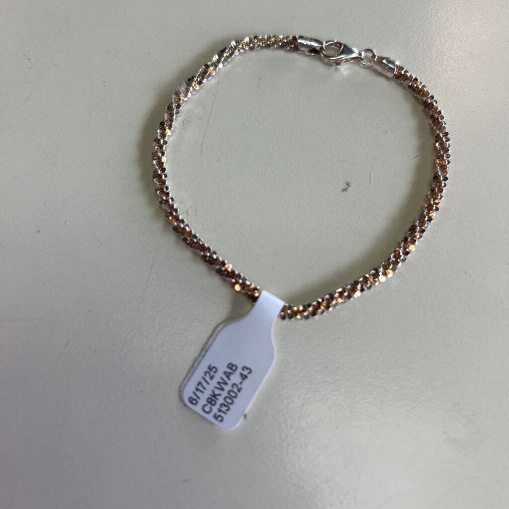 Sterling Silver Twist Bracelet