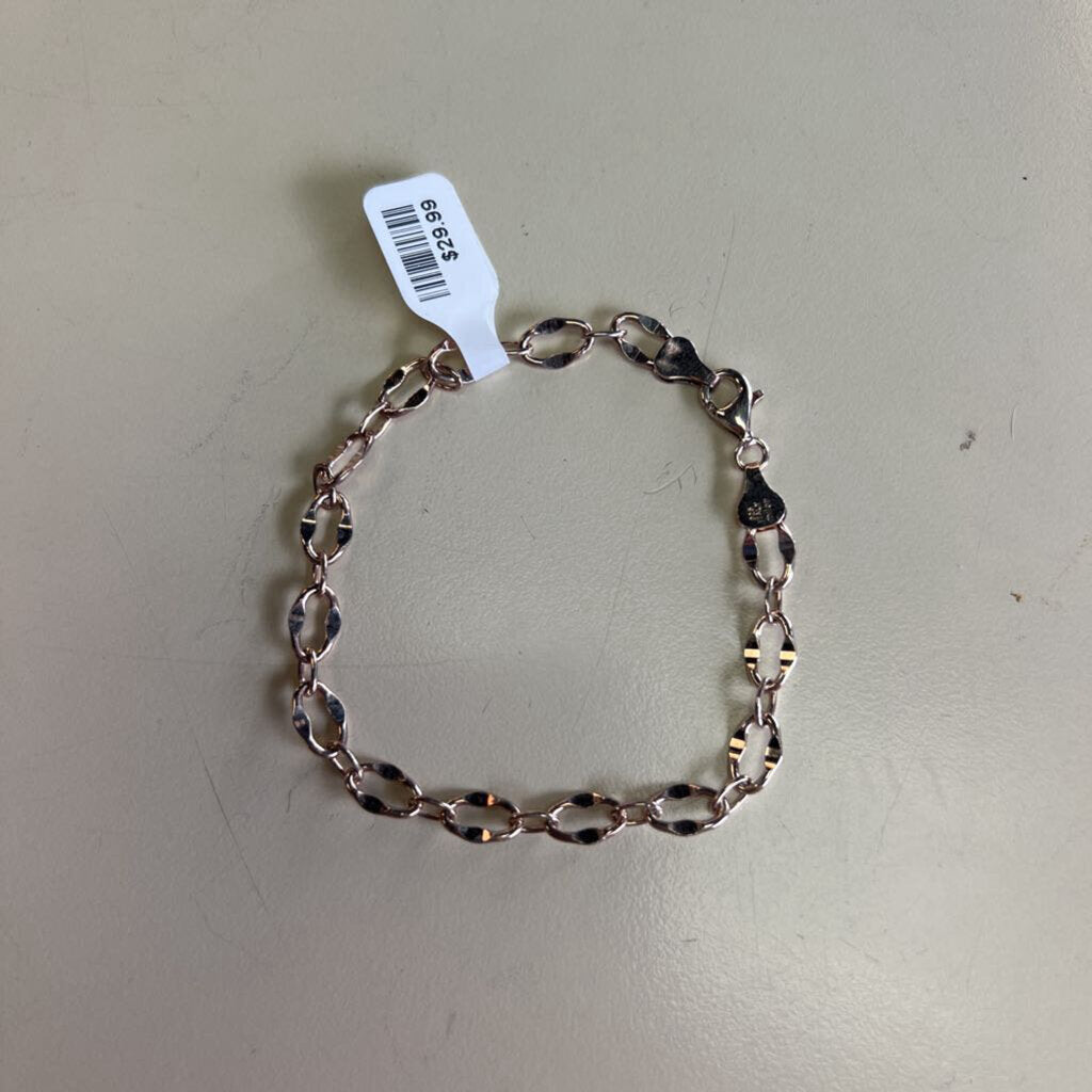 Sterling Silver Oval Link Bracelet