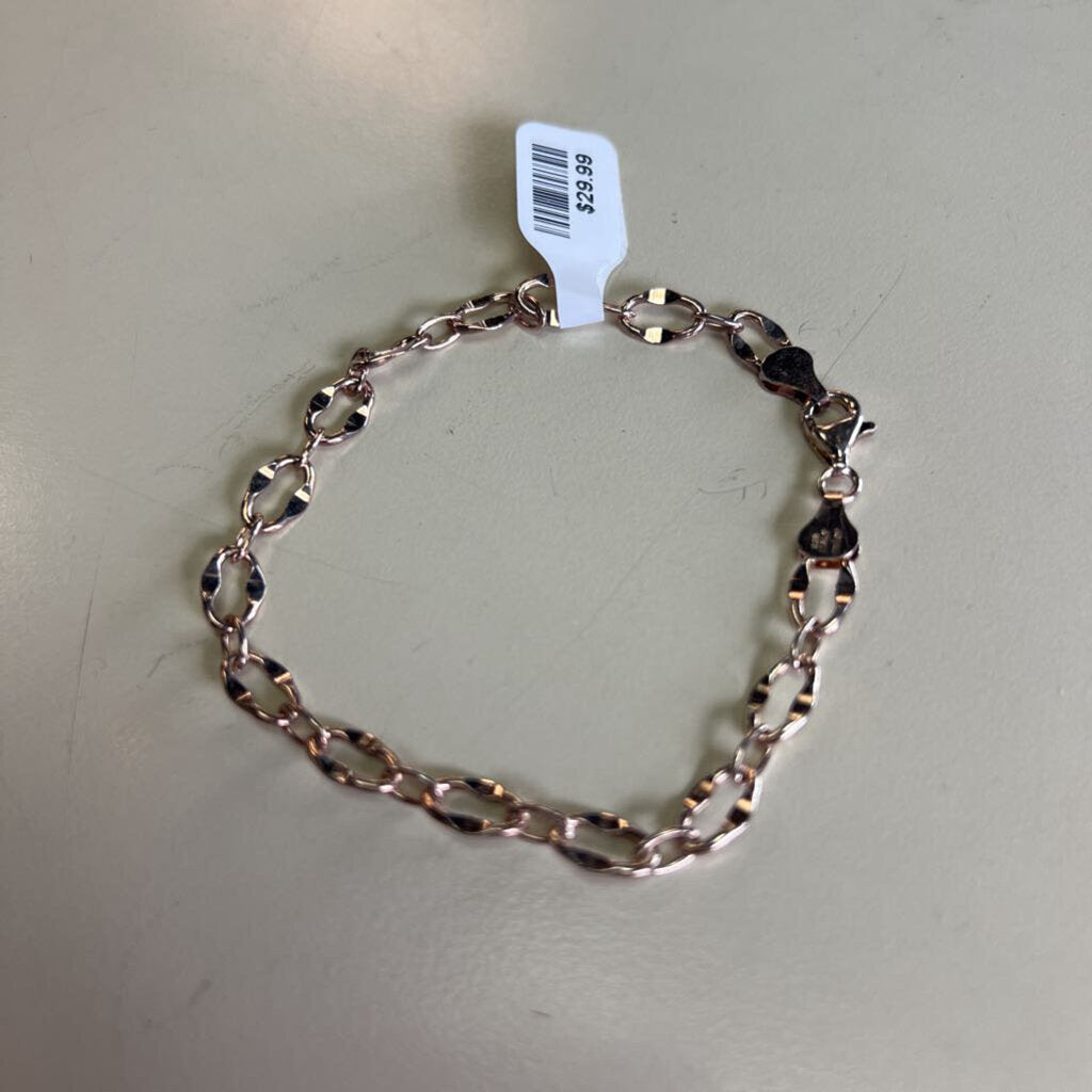 Sterling Silver Oval Link Bracelet