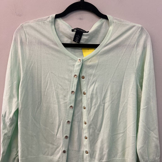 White House Black Market Mint Green Cardigan Large