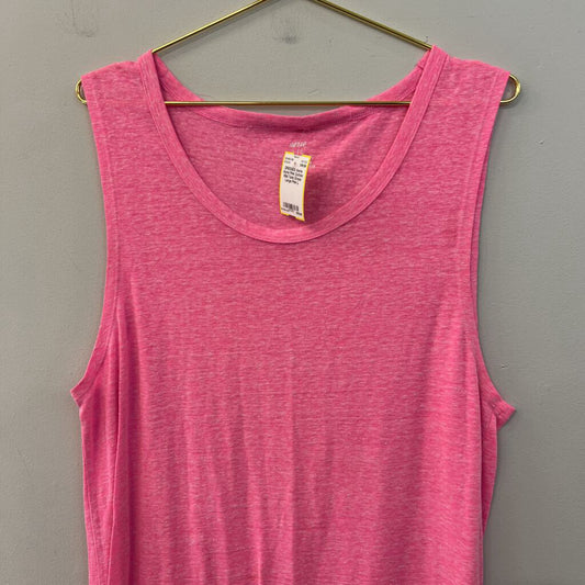 Aerie Pink Cotton Midi Tank Dress Large