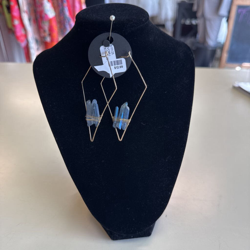 Geometric Crystal Earrings