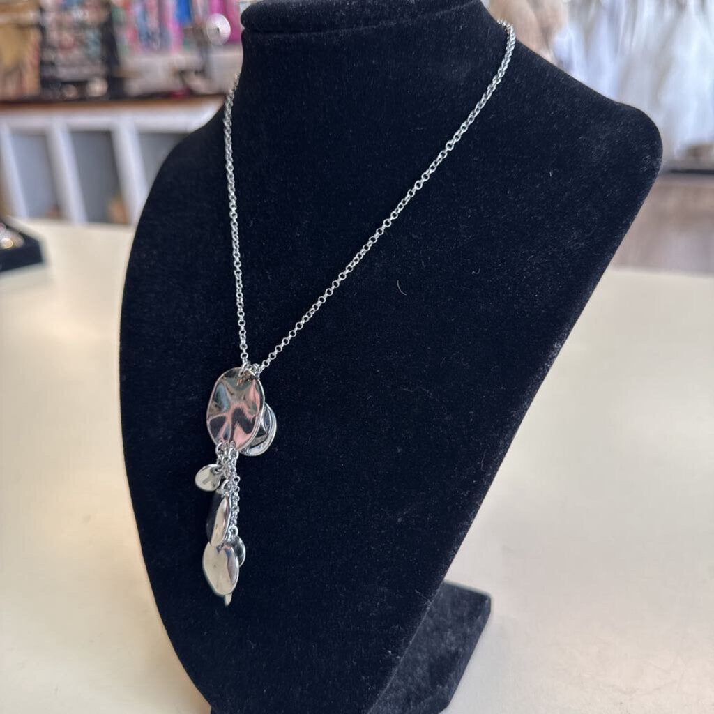 Circle Pendant Long Necklace