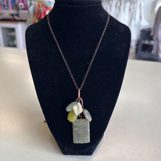 Multiple Stone Pendant Necklace