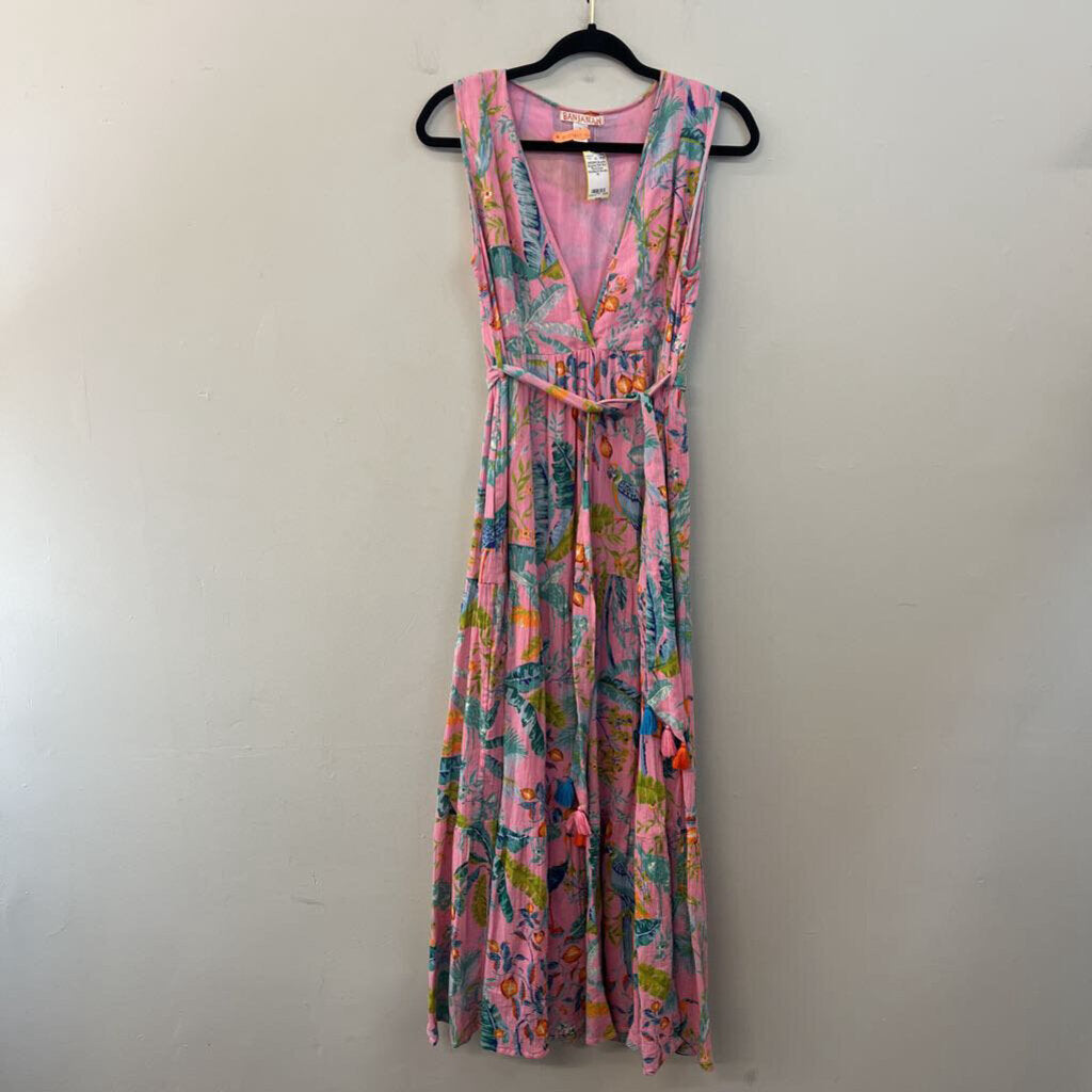 Banjanan Pink Maxi Floral Dress