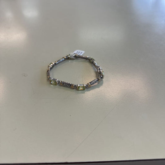 DUPE Green Stone Slide Hook Bracelet