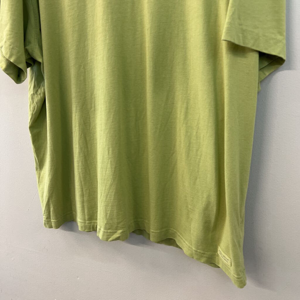 Life Is Good Green Teach Your Children Well Short Sleeve Graphic Tee XXL